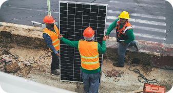 Solar Panel Worker